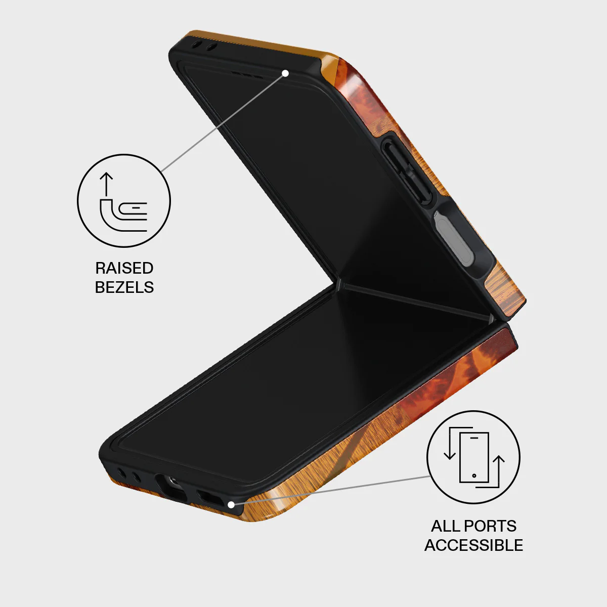 Golden Sky - Samsung Galaxy Z Flip 7 Case - Image 3