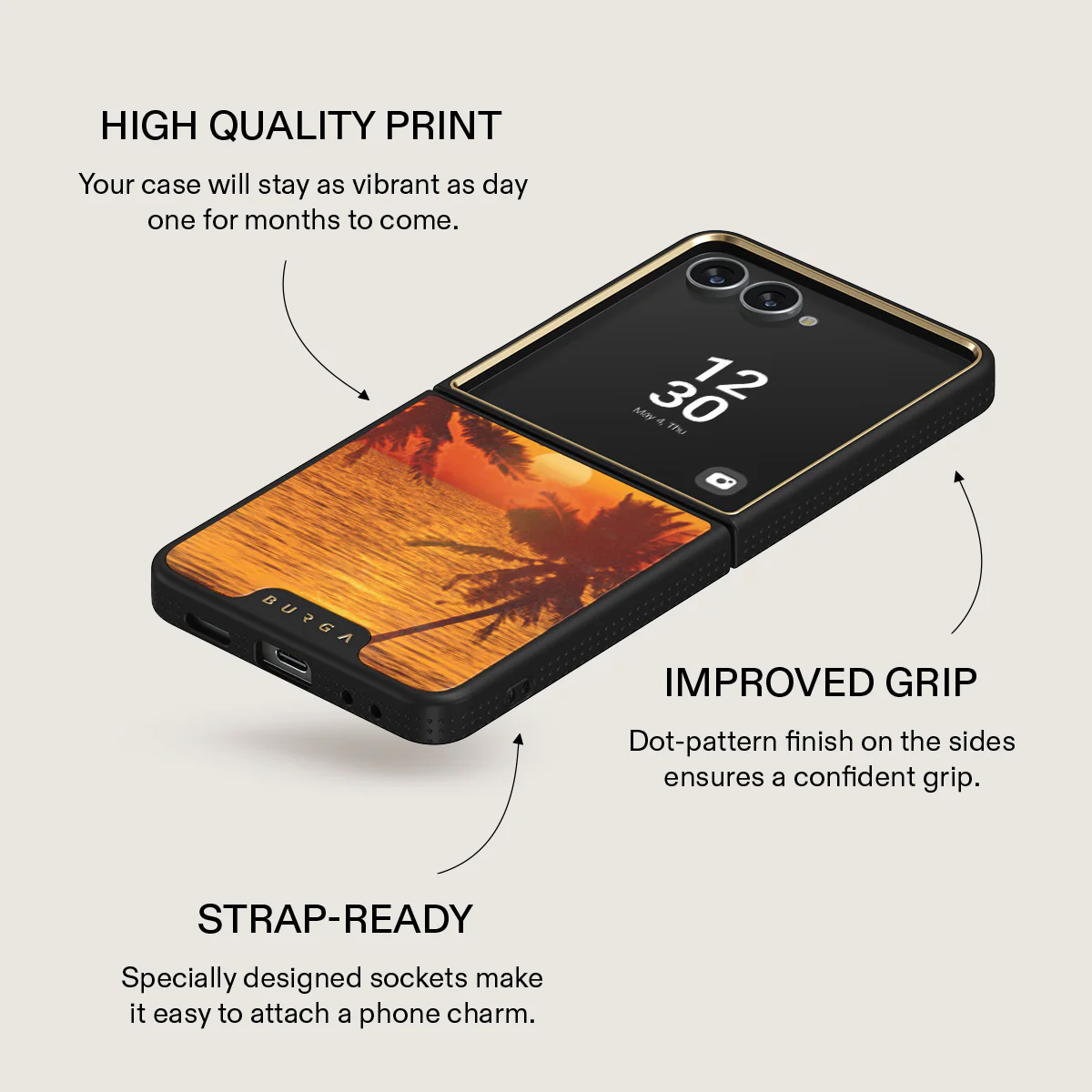 Golden Sky - Samsung Galaxy Z Flip 7 Case - Image 9