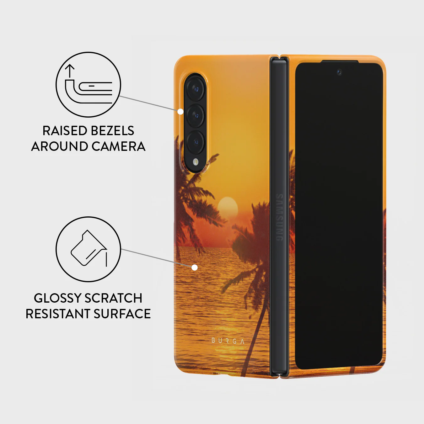 Golden Sky - Samsung Galaxy Z Fold 3 Case - Image 3