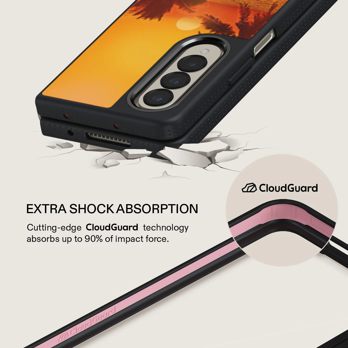 Golden Sky - Samsung Galaxy Z Fold 4 Case - Image 15
