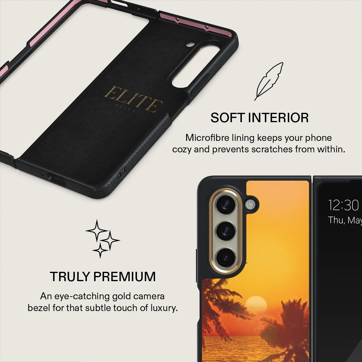 Golden Sky - Samsung Galaxy Z Fold 5 Case - Image 6