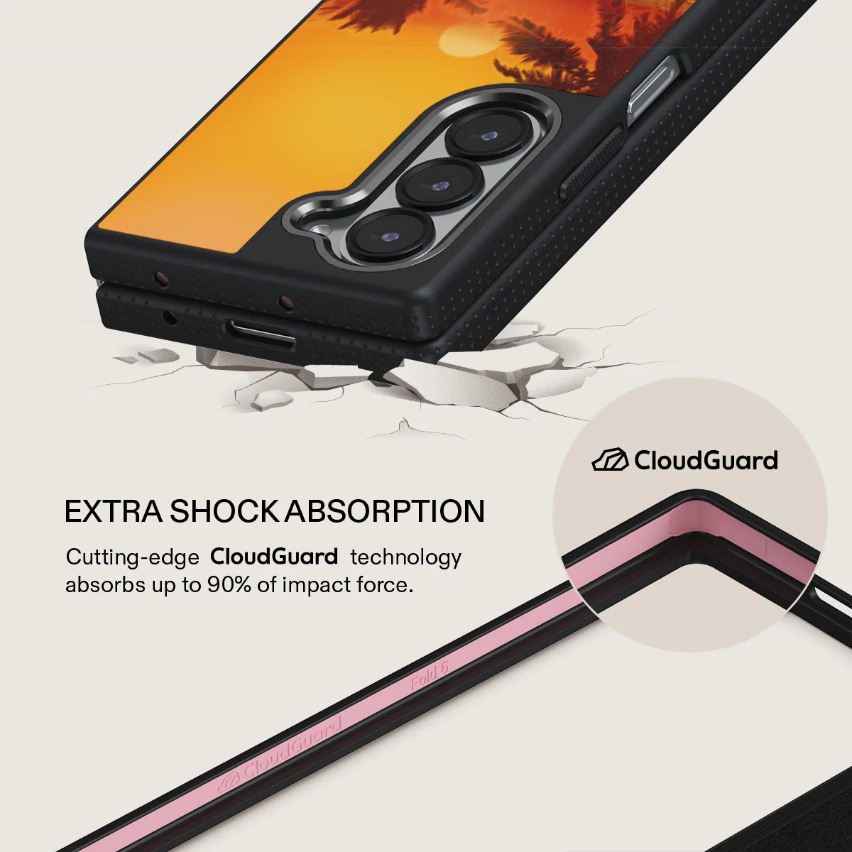 Golden Sky - Samsung Galaxy Z Fold 6 Case - Image 10