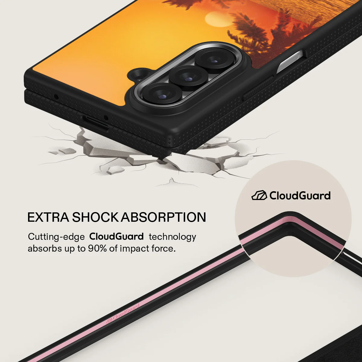 Golden Sky - Samsung Galaxy Z Fold 7 Case - Image 10