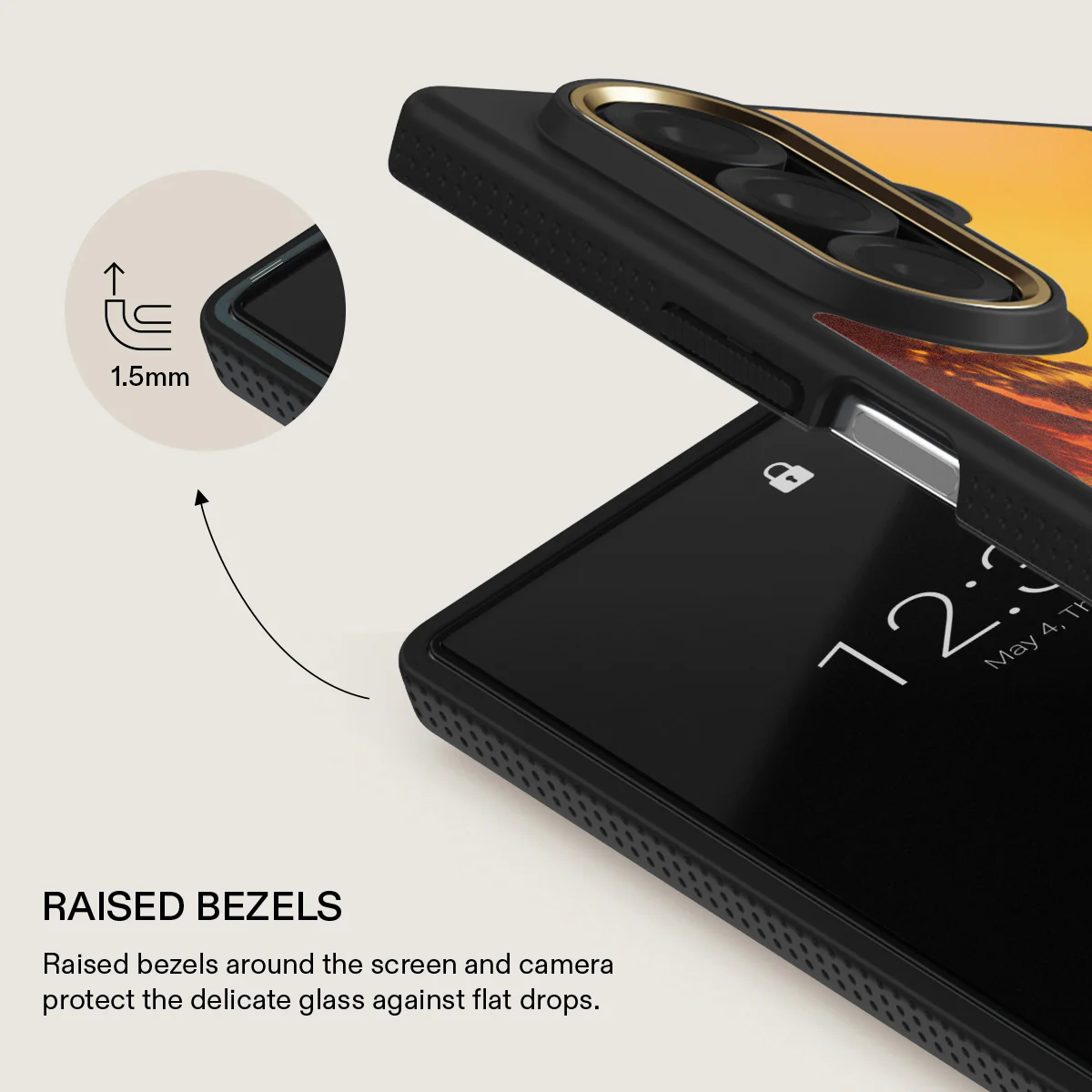 Golden Sky - Samsung Galaxy Z Fold 7 Case - Image 4