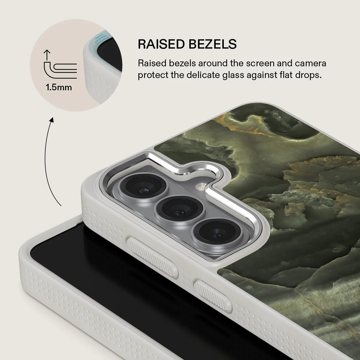 Misty Forest - Green Marble Samsung Galaxy S26 Case - Image 36