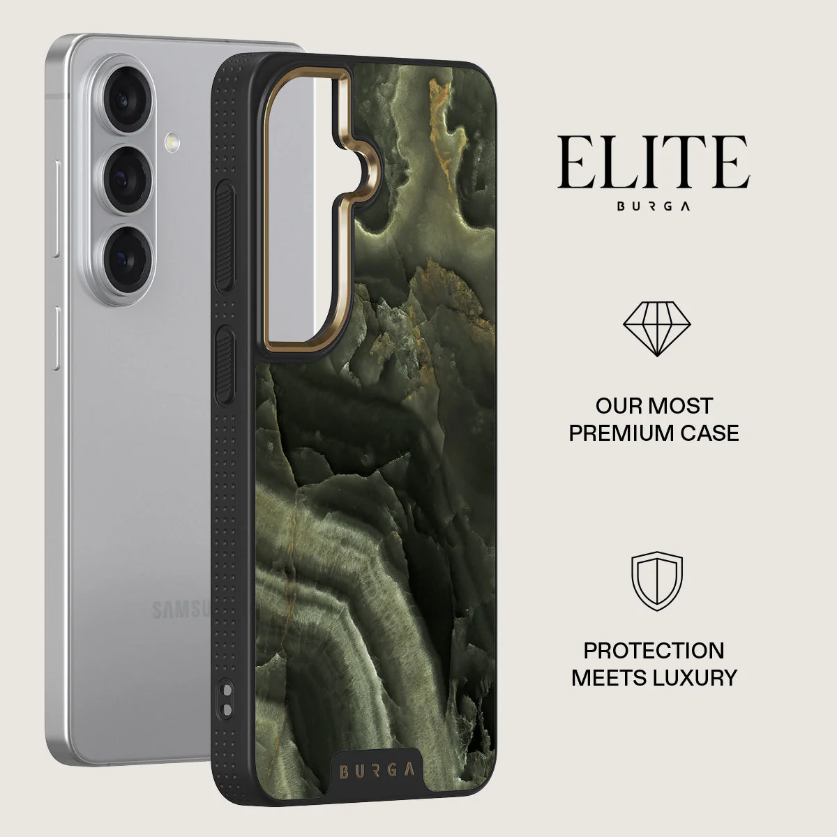 Misty Forest - Green Marble Samsung Galaxy S26 Case - Image 6