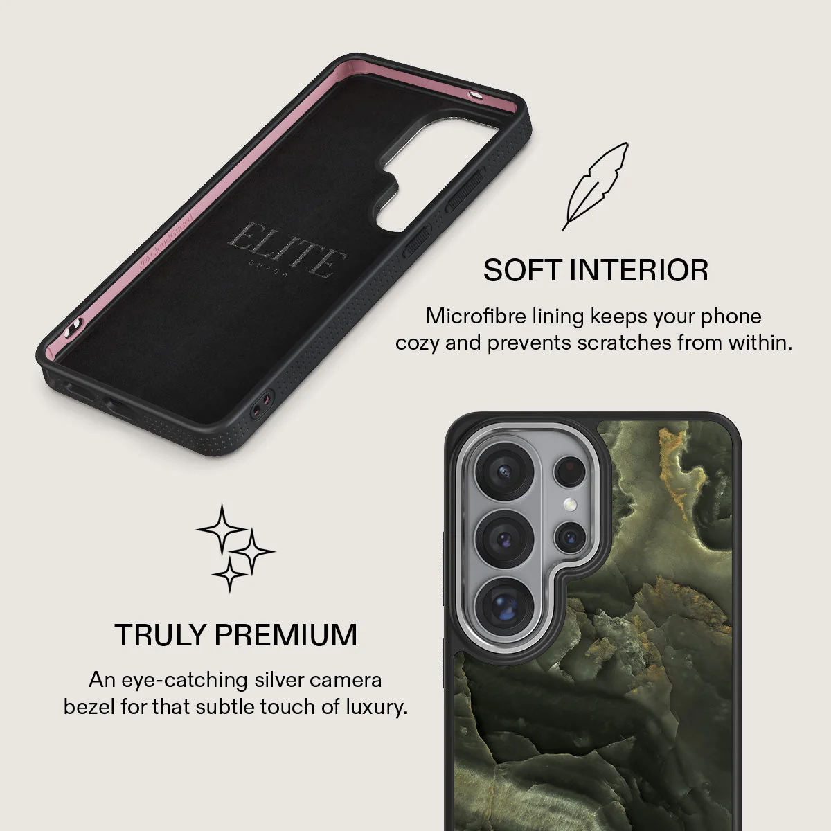Misty Forest - Green Marble Samsung Galaxy S26 Ultra Case - Image 24