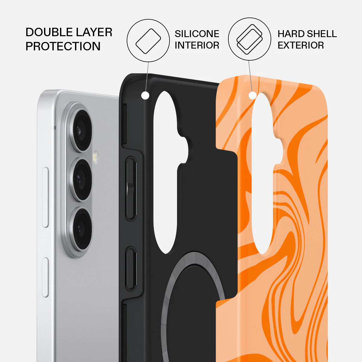 High Vibrations - Color Swirl Samsung Galaxy S26 Case - Image 2