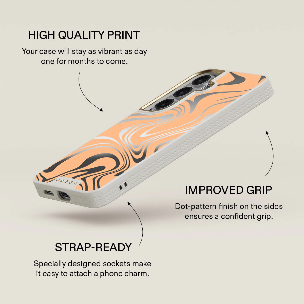 High Vibrations - Color Swirl Samsung Galaxy S26 Plus Case - Image 82