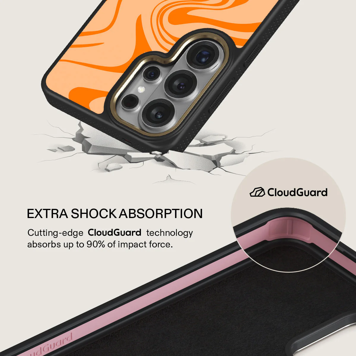 High Vibrations - Color Swirl Samsung Galaxy S26 Ultra Case - Image 7