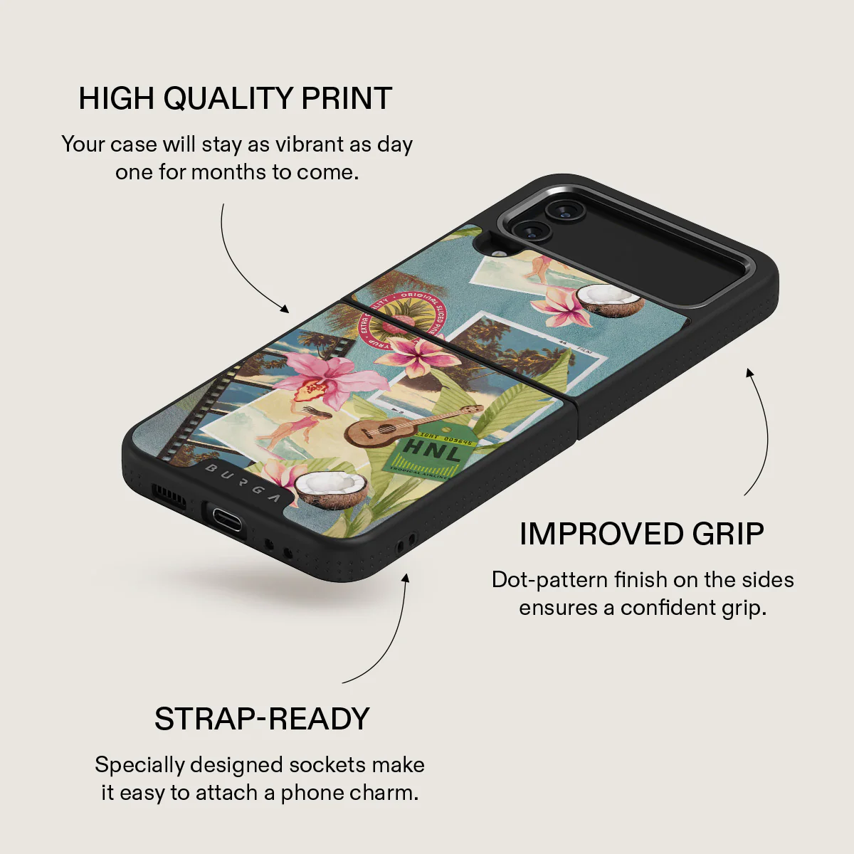 Honolulu - Samsung Galaxy Z Flip 4 Case - Image 24