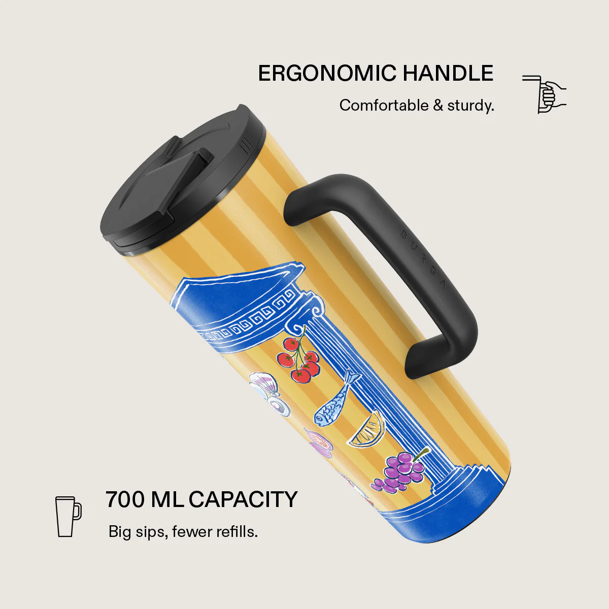 Kefi - EasyGrip Travel Mug - Image 2