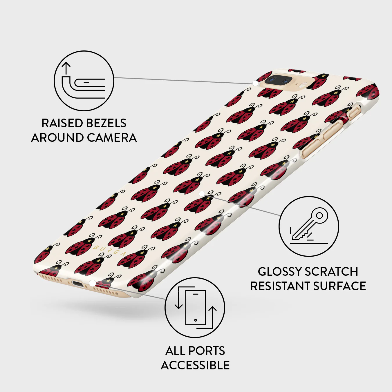 Lady Luck - iPhone 7 Plus / 8 Plus Case - Image 3