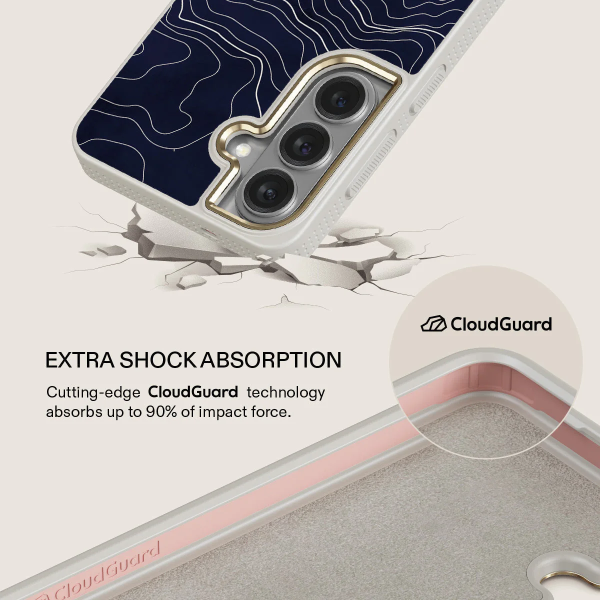 Drifting Shores - Line Art Samsung Galaxy S26 Case - Image 28