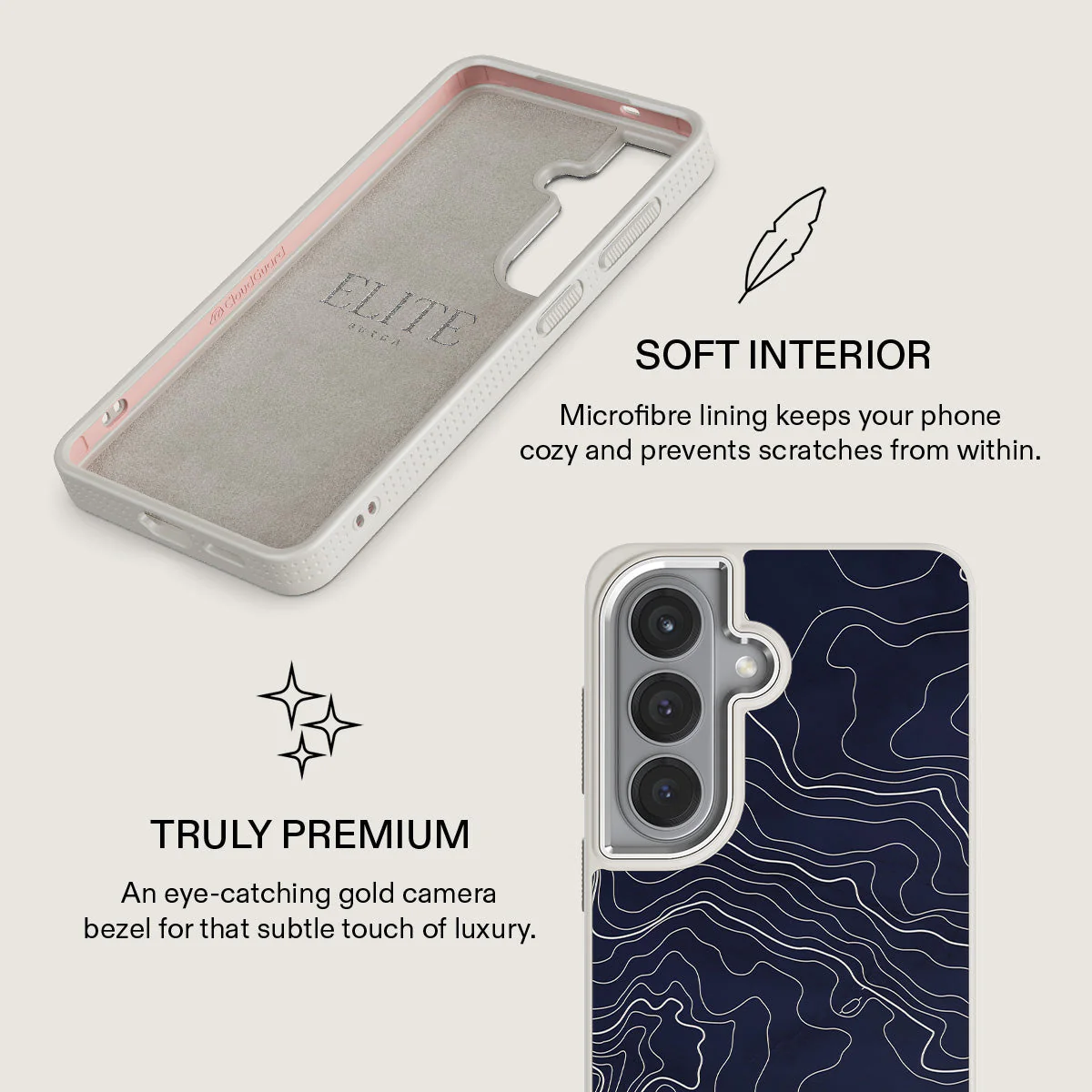 Drifting Shores - Line Art Samsung Galaxy S26 Case - Image 38