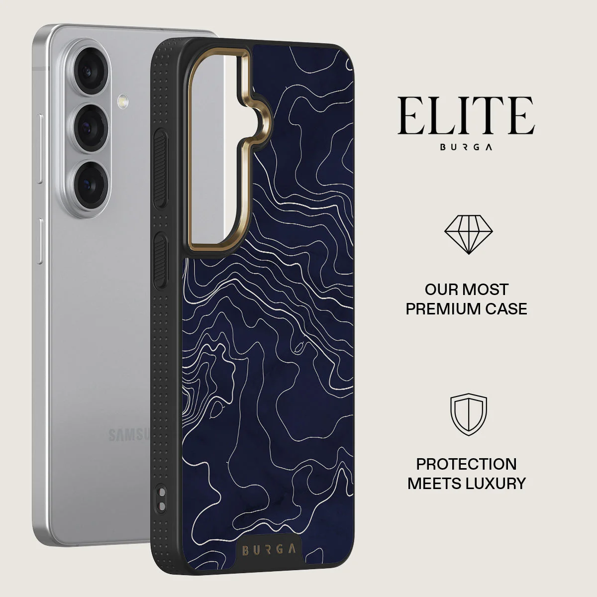 Drifting Shores - Line Art Samsung Galaxy S26 Case - Image 6