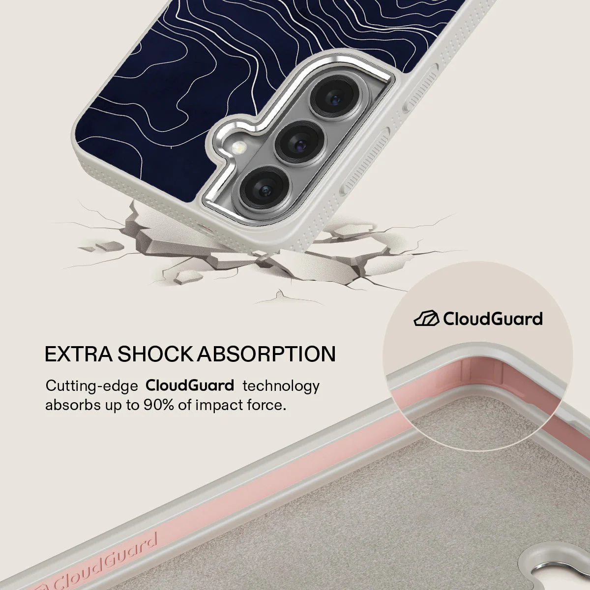 Drifting Shores - Line Art Samsung Galaxy S26 Plus Case - Image 35