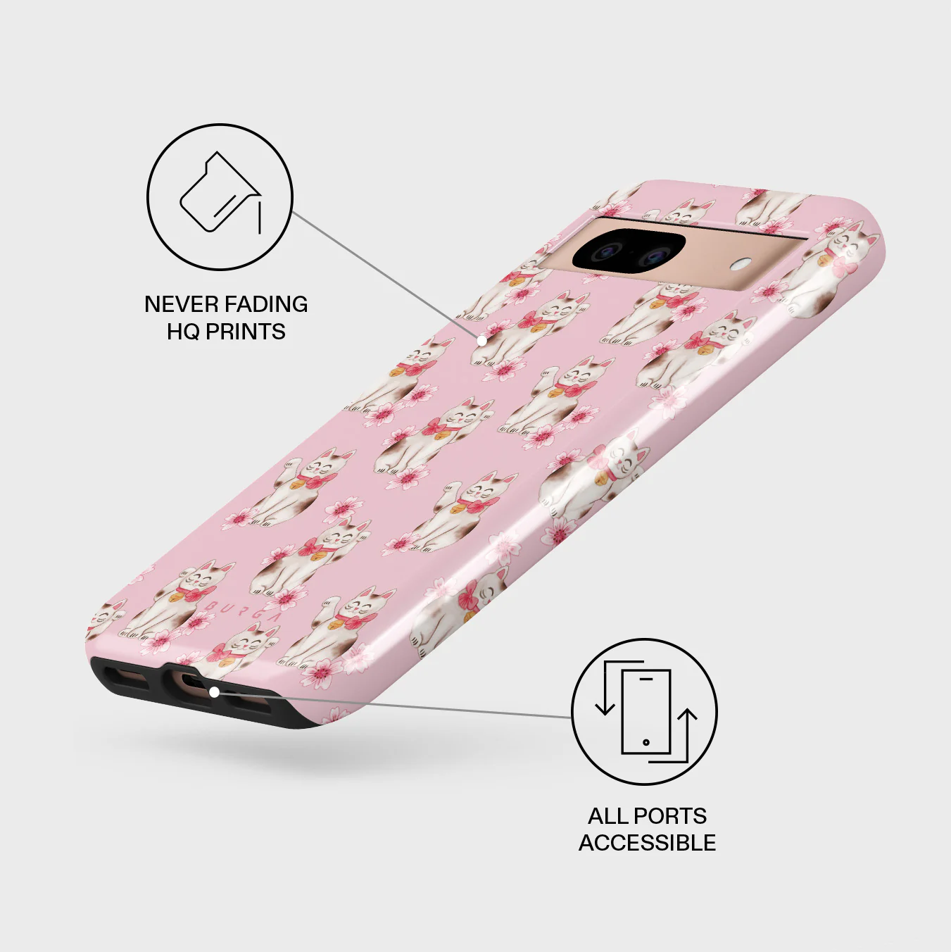 Maneki Neko - Google Pixel 8a Case - Image 3