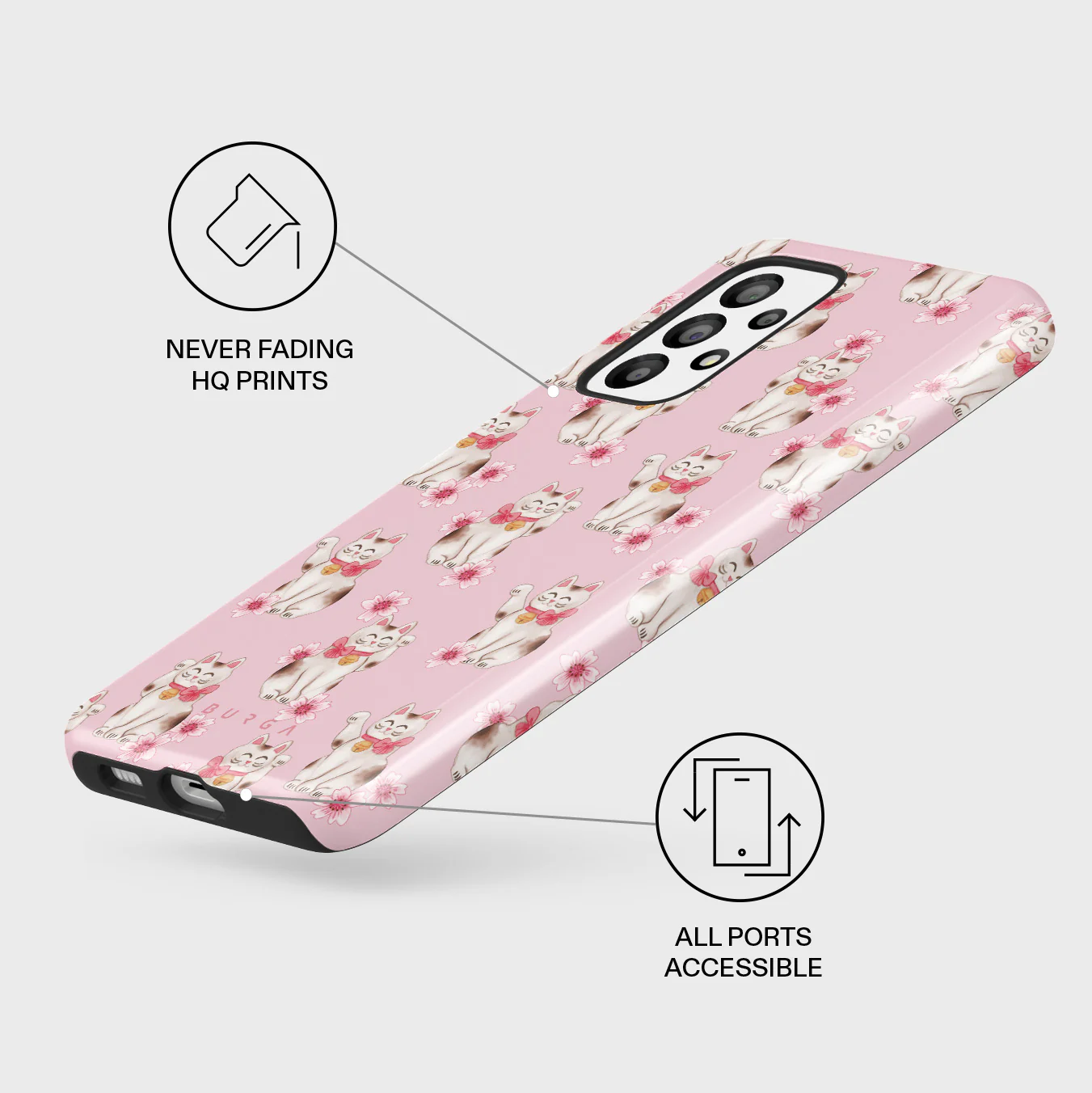 Maneki Neko - Samsung Galaxy A73 Case - Image 3