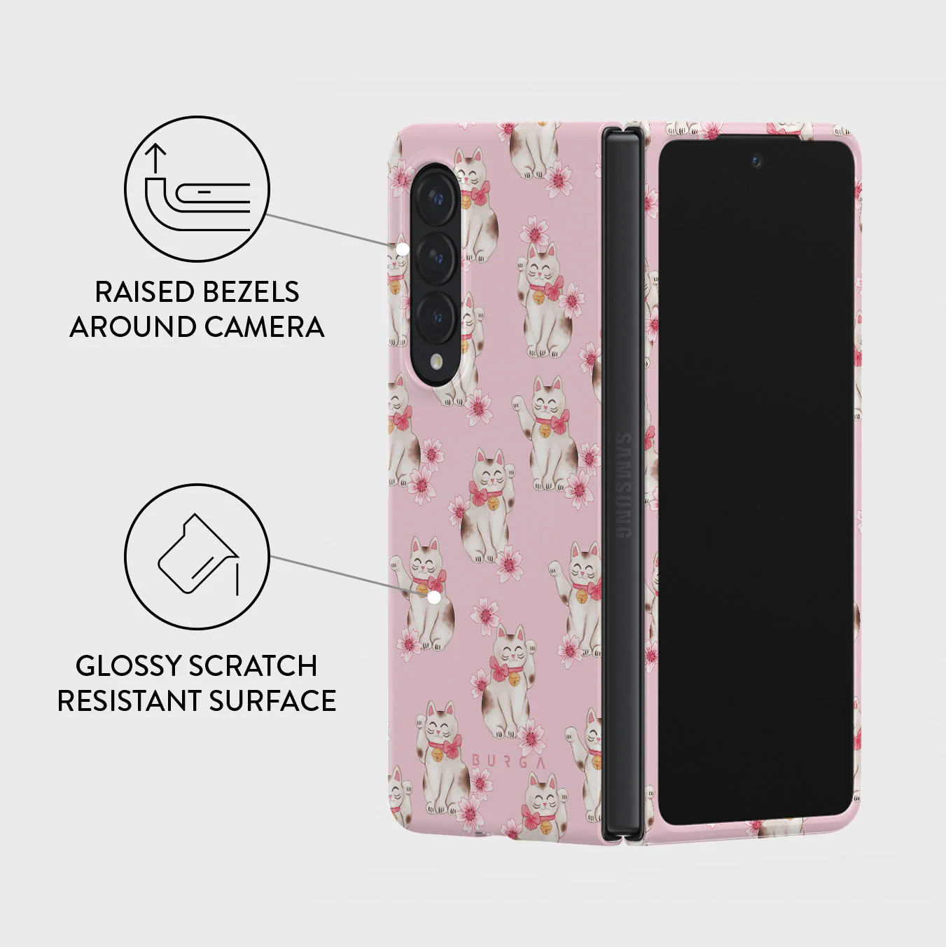 Maneki Neko - Samsung Galaxy Z Fold 4 Case - Image 3