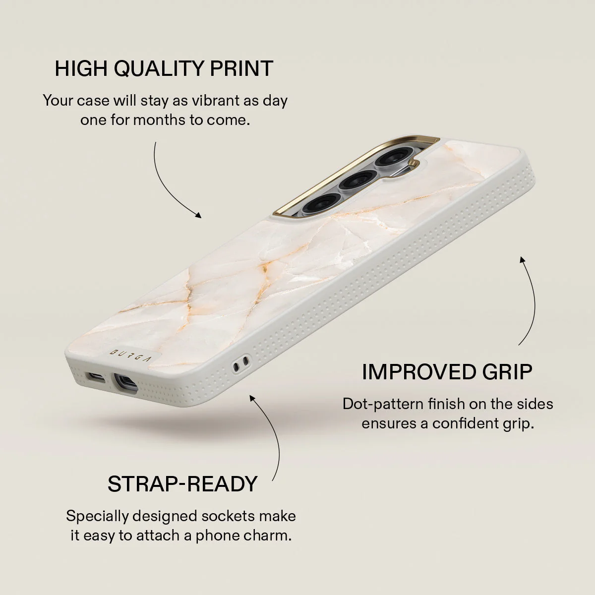 Vanilla Sand - Marble Samsung Galaxy S26 Case - Image 30