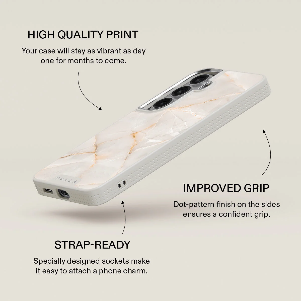 Vanilla Sand - Marble Samsung Galaxy S26 Case - Image 37