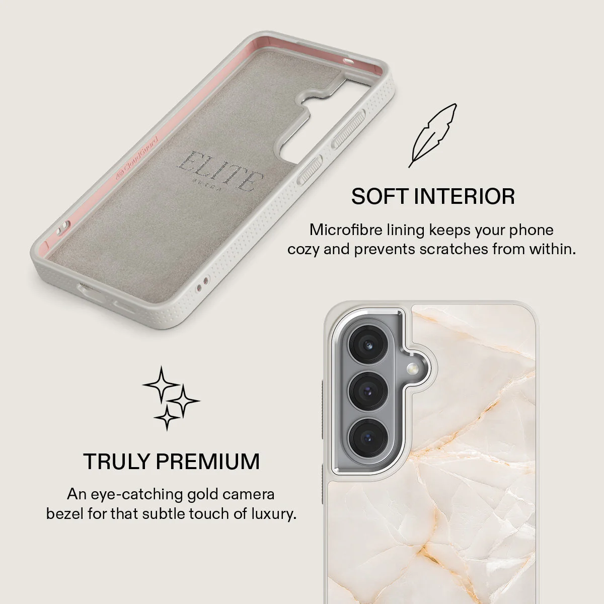 Vanilla Sand - Marble Samsung Galaxy S26 Case - Image 38