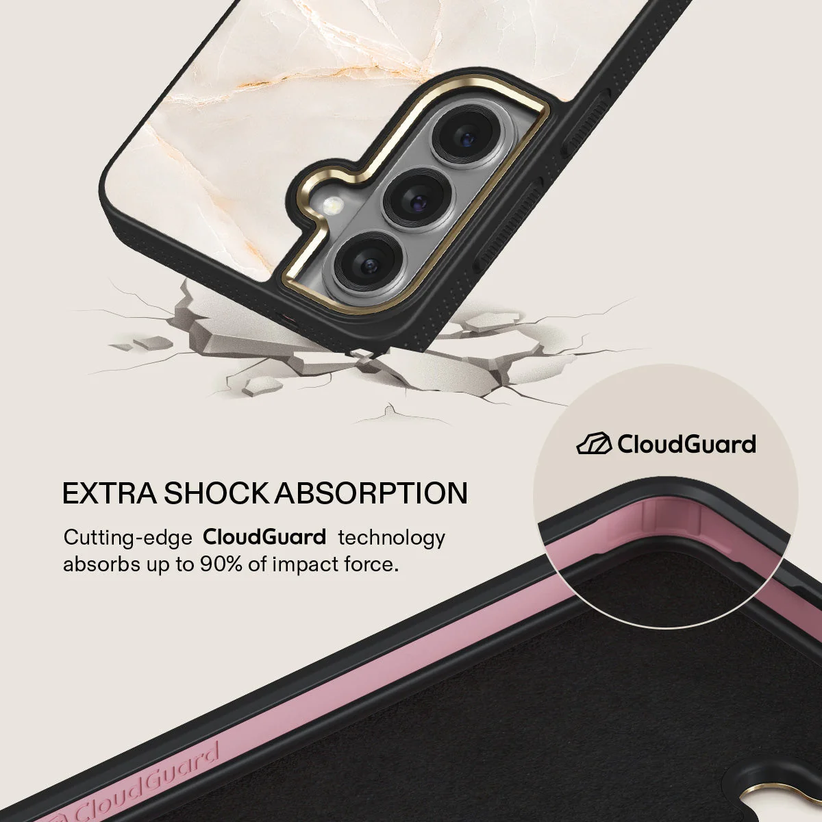 Vanilla Sand - Marble Samsung Galaxy S26 Case - Image 7