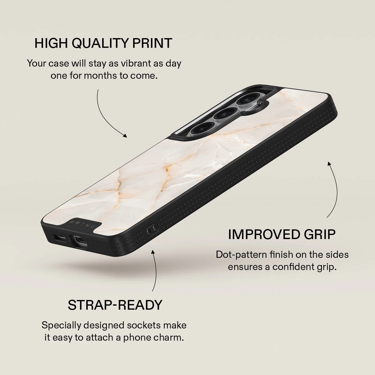 Vanilla Sand - Marble Samsung Galaxy S26 Plus Case - Image 16