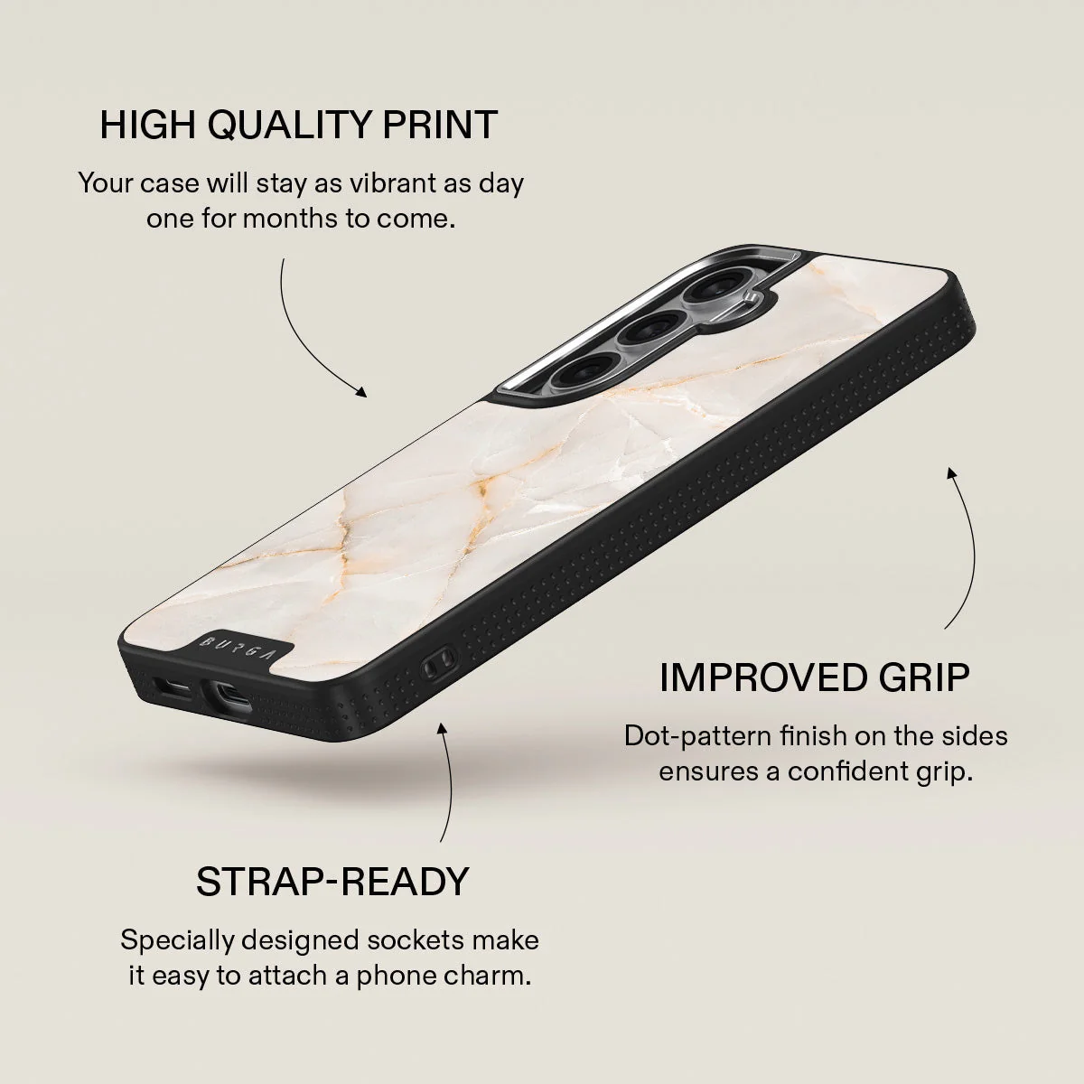 Vanilla Sand - Marble Samsung Galaxy S26 Plus Case - Image 23