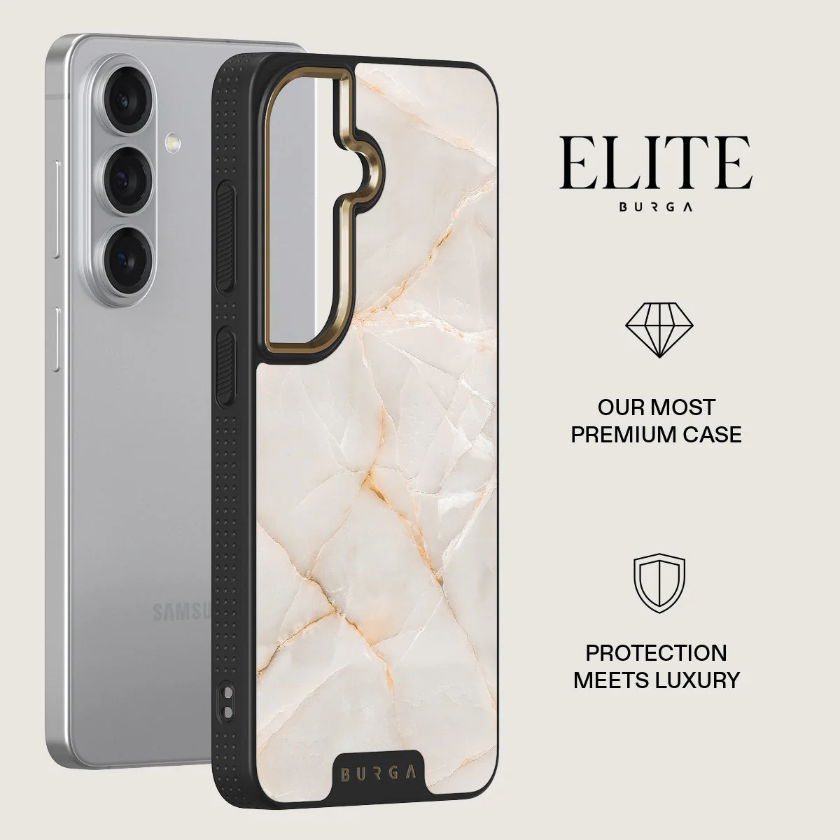 Vanilla Sand - Marble Samsung Galaxy S26 Plus Case - Image 6