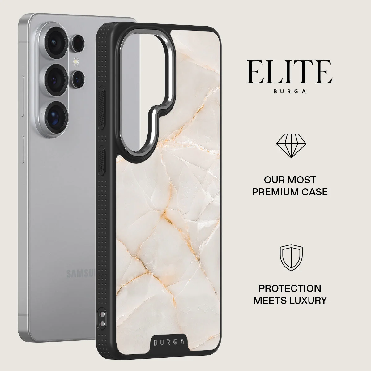 Vanilla Sand - Marble Samsung Galaxy S26 Ultra Case - Image 20