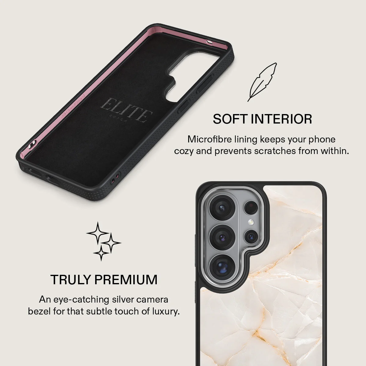 Vanilla Sand - Marble Samsung Galaxy S26 Ultra Case - Image 24