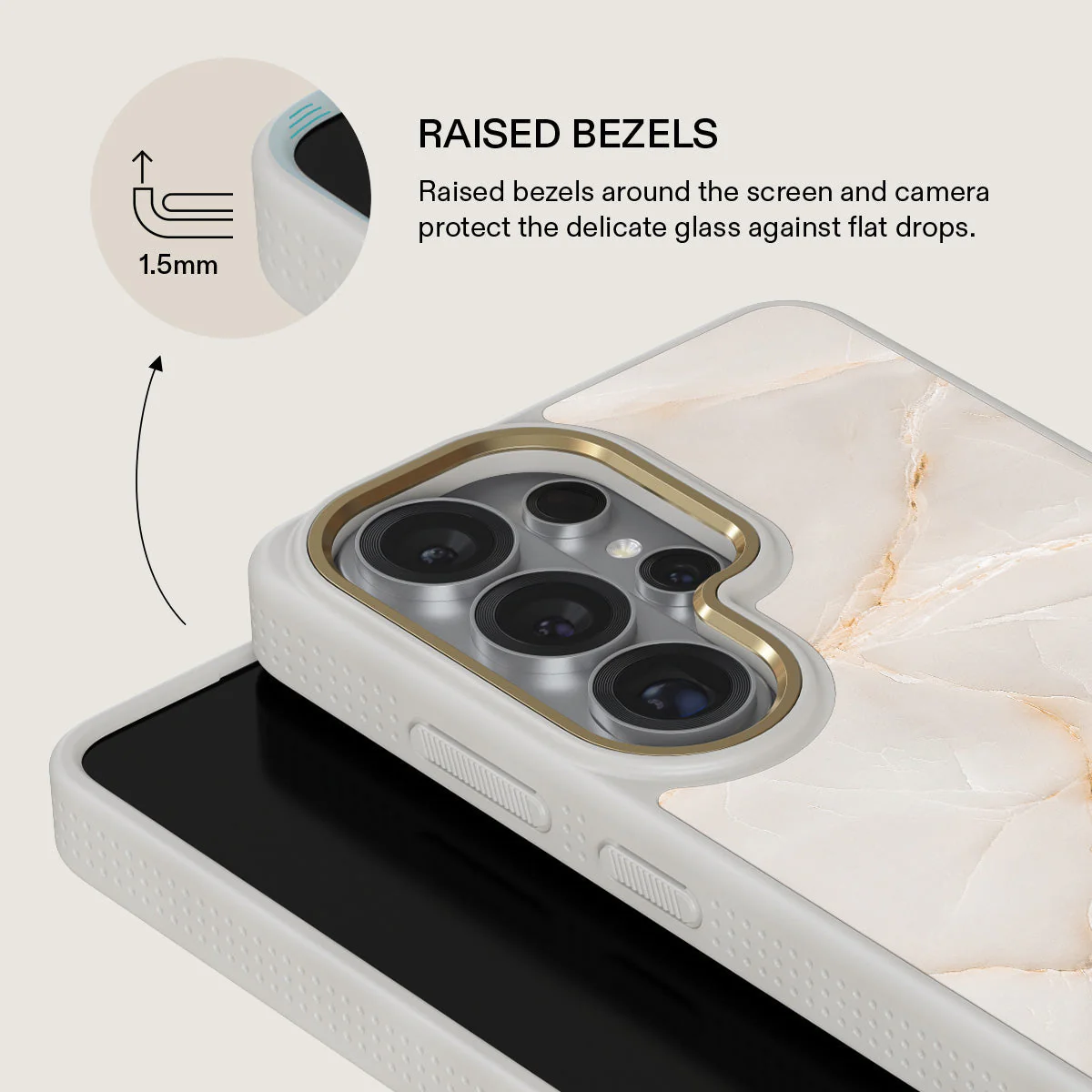 Vanilla Sand - Marble Samsung Galaxy S26 Ultra Case - Image 29