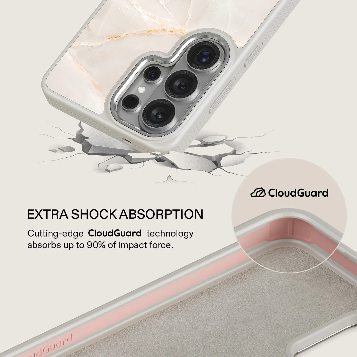 Vanilla Sand - Marble Samsung Galaxy S26 Ultra Case - Image 35
