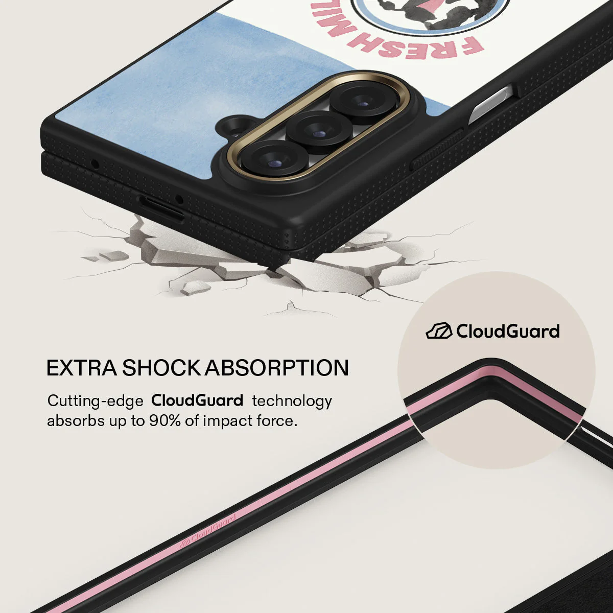 Milkshake - Samsung Galaxy Z Fold 7 Case - Image 3