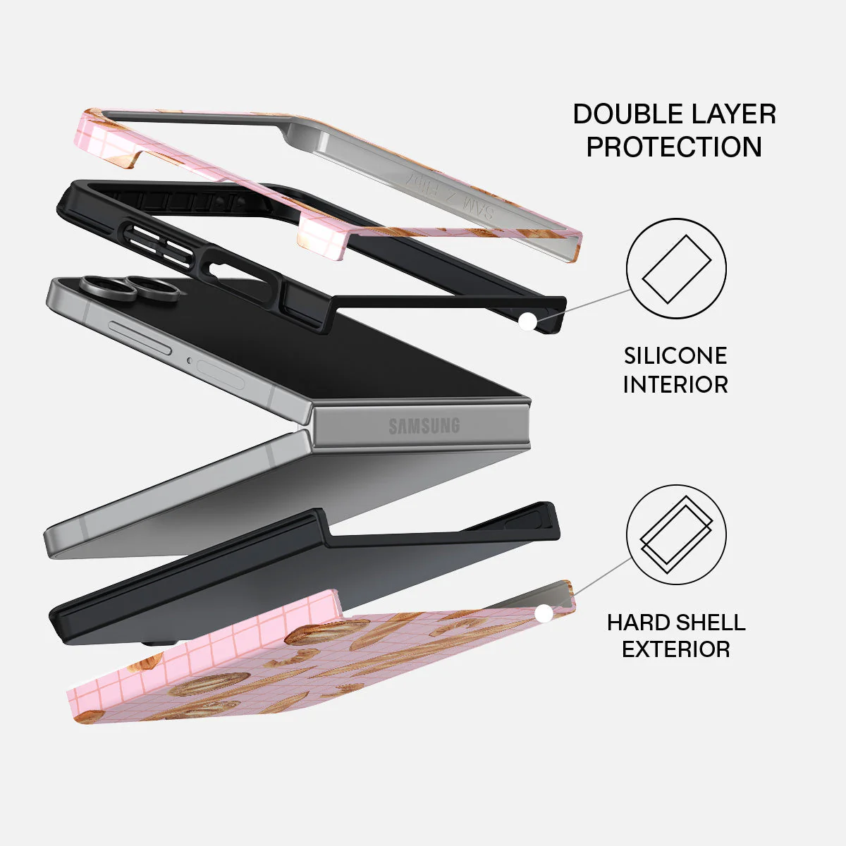 No Crumbs - Samsung Galaxy Z Flip 7 Case - Image 2