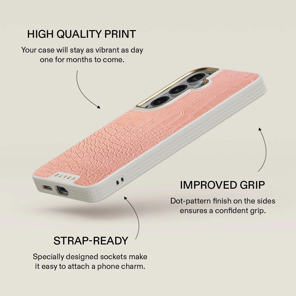 Pink Croco - Samsung Galaxy S26 Plus Case - Image 30
