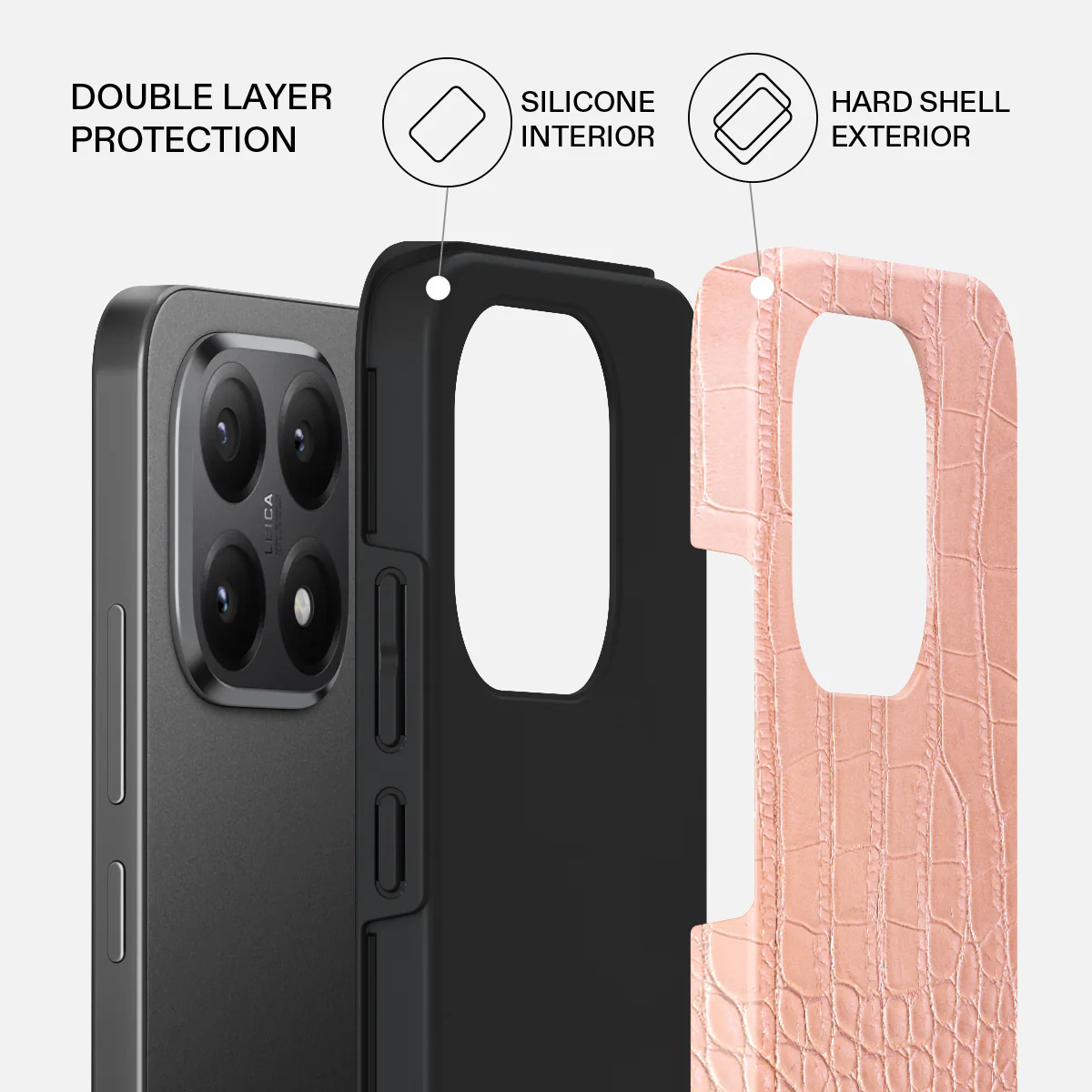 Pink Croco - Xiaomi 15T Case - Image 2