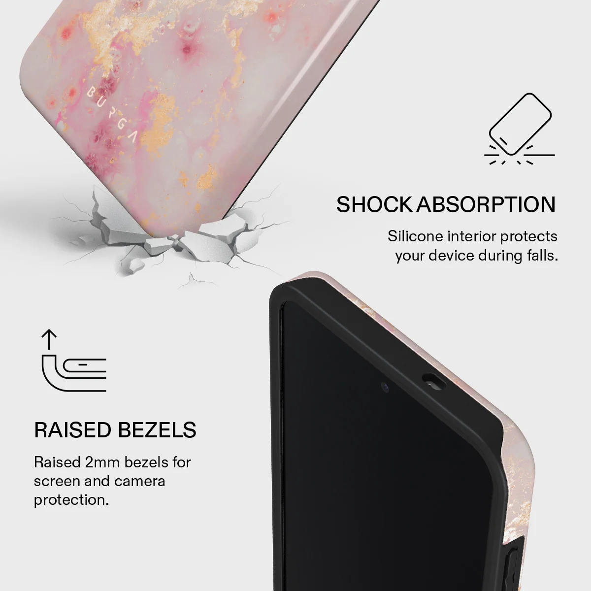 Golden Coral - Pink Samsung Galaxy S25 FE Case - Image 4