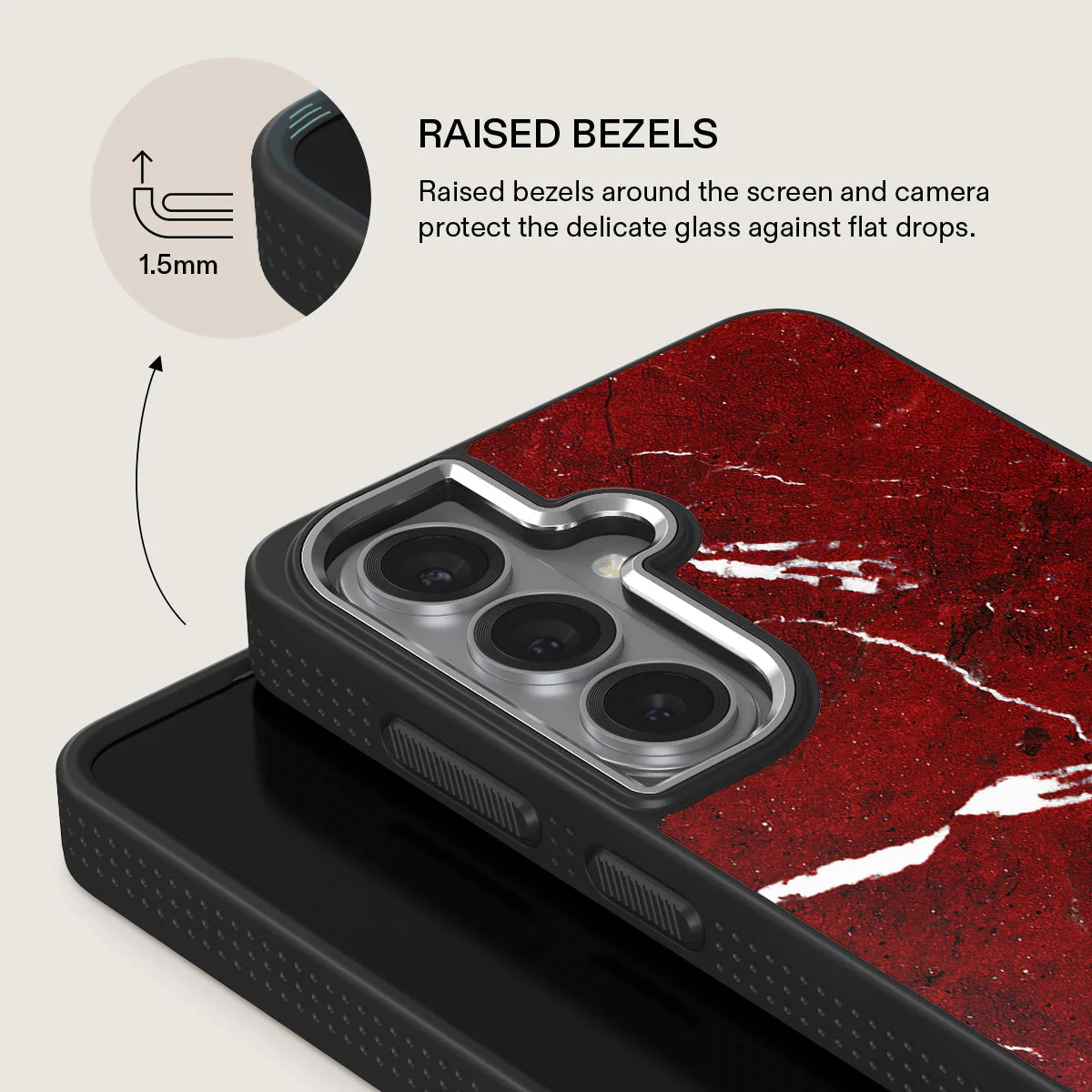 Iconic Red Ruby - Marble Samsung Galaxy S26 Case - Image 22