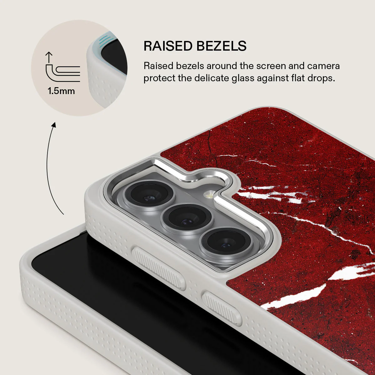Iconic Red Ruby - Marble Samsung Galaxy S26 Plus Case - Image 36