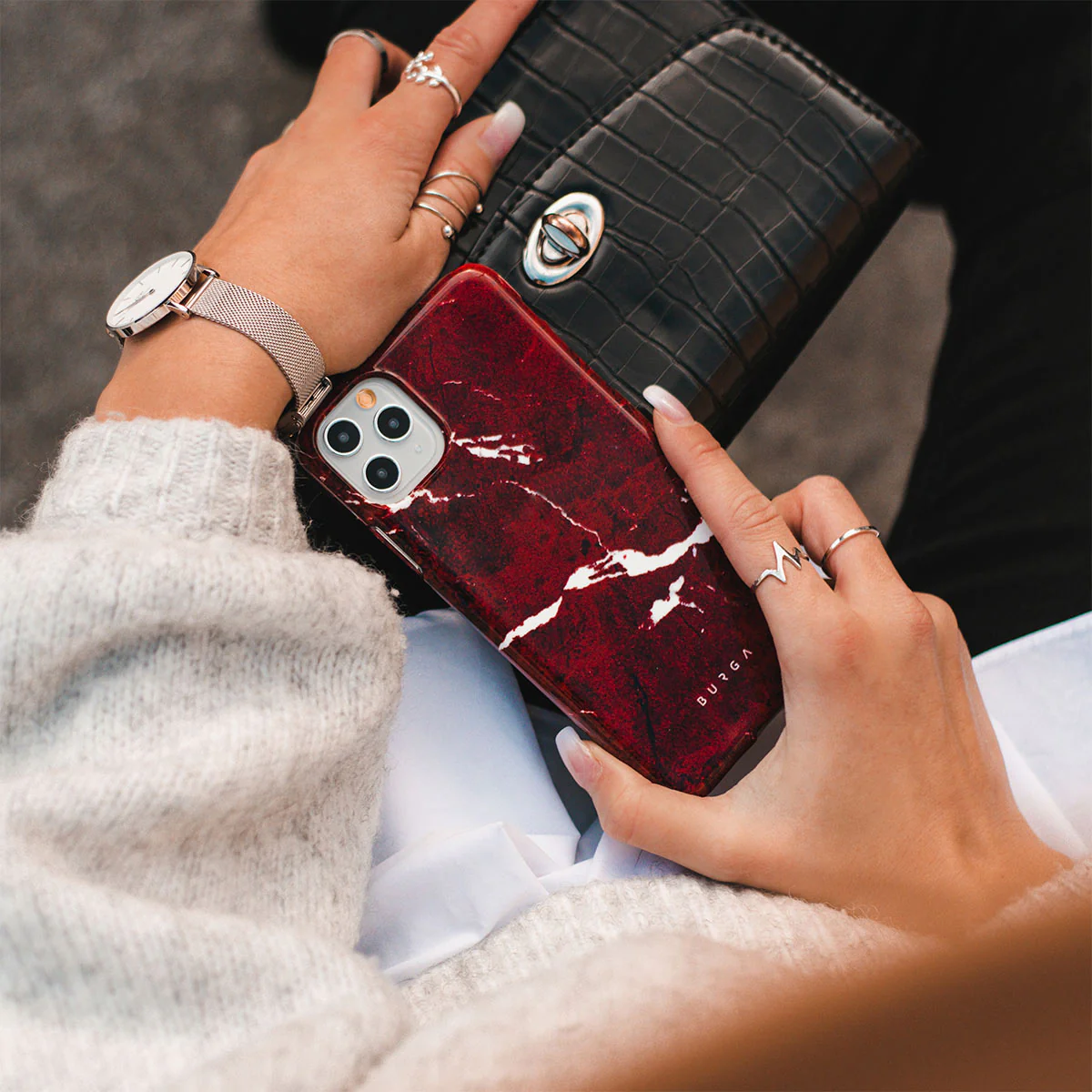 Iconic Red Ruby - Marble Xiaomi 15T Case - Image 6