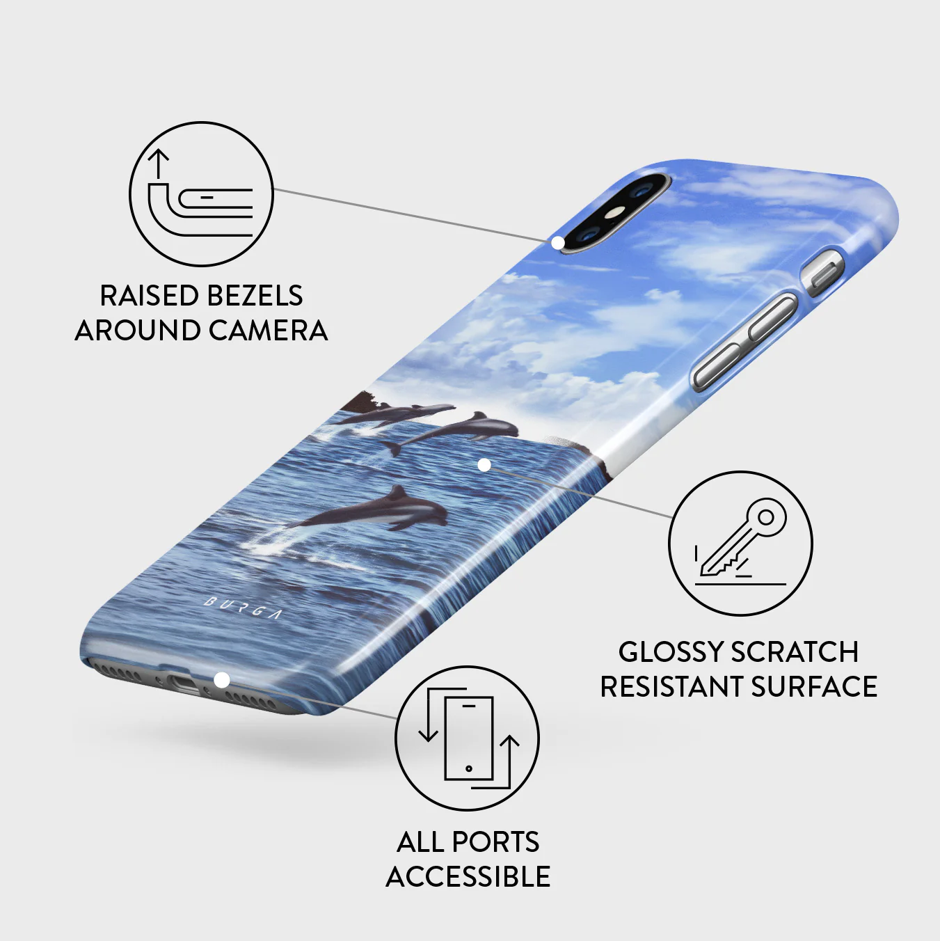 Retro Splash - iPhone X / XS Case - Image 3