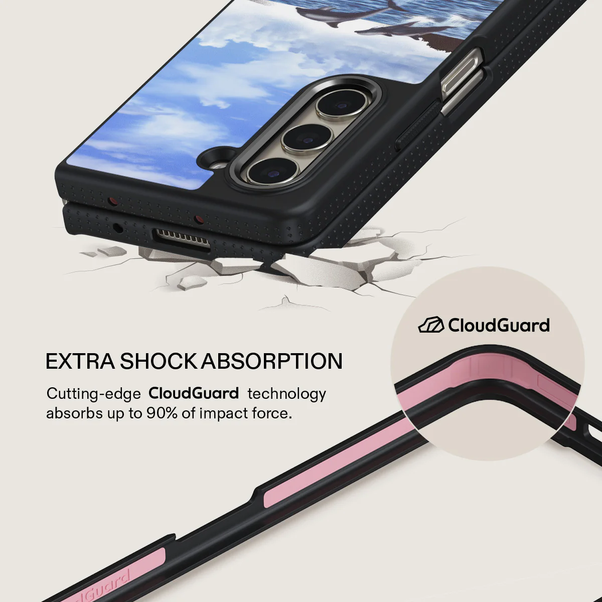 Retro Splash - Samsung Galaxy Z Fold 5 Case - Image 10
