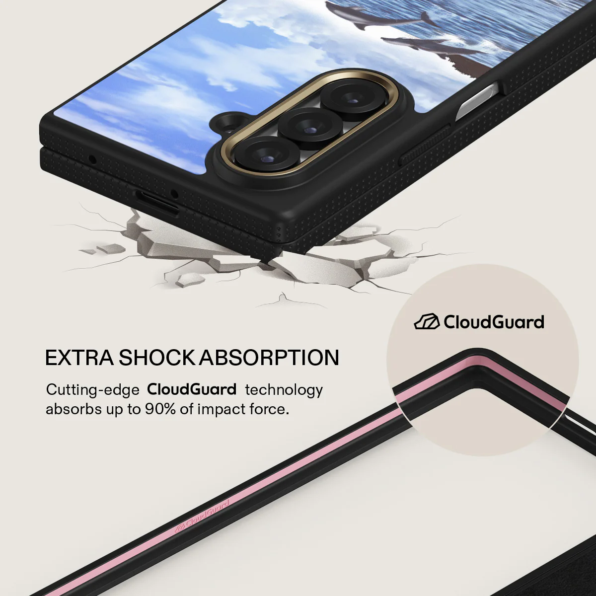 Retro Splash - Samsung Galaxy Z Fold 7 Case - Image 3