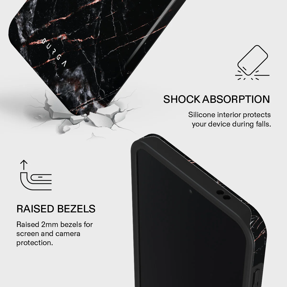 Rose Gold Marble - Samsung Galaxy A57 5G Case - Image 4