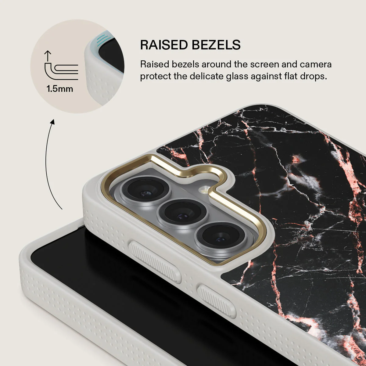 Rose Gold Marble - Samsung Galaxy S26 Plus Case - Image 29