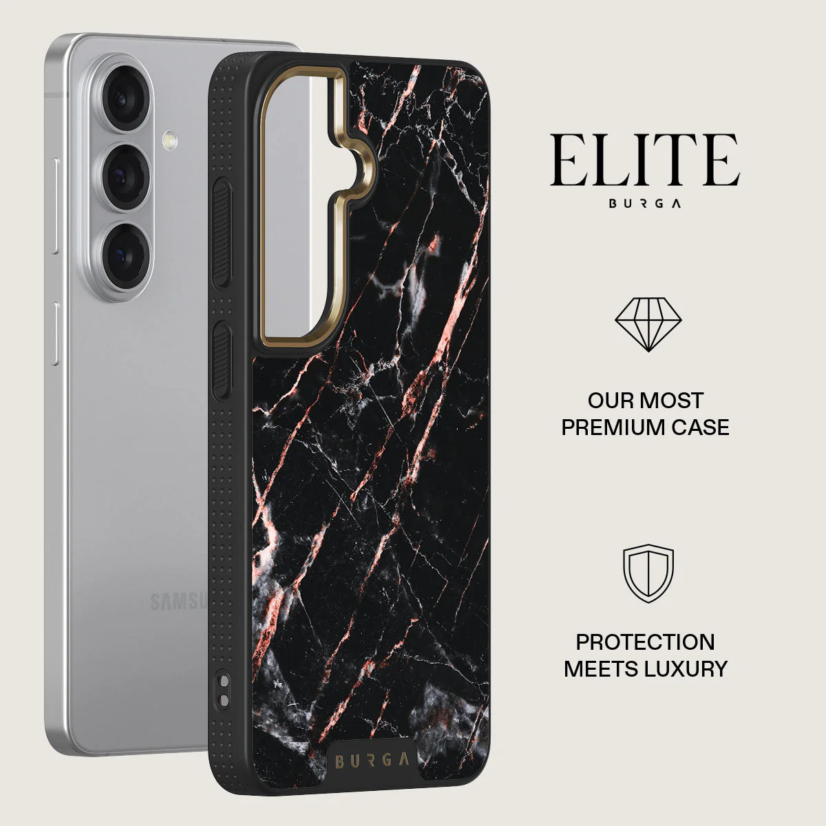 Rose Gold Marble - Samsung Galaxy S26 Plus Case - Image 6