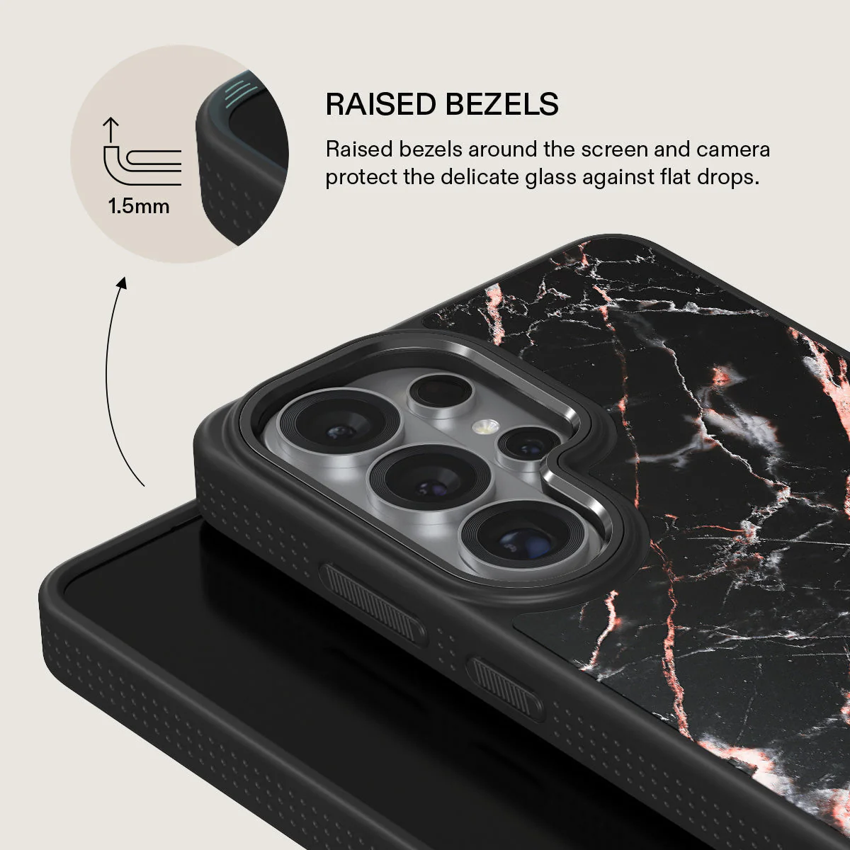 Rose Gold Marble - Samsung Galaxy S26 Ultra Case - Image 15